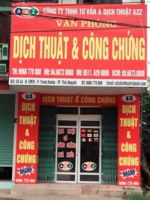 Dịch thuật A2Z Thái Nguyên cung cấp dịch vụ dịch thuật đa ngôn ngữ