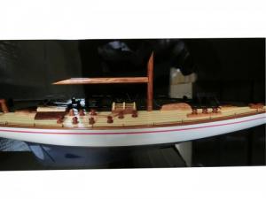 Thuyền Endeavour Tranh Treo Tường Trắng/Xanh 70cm
