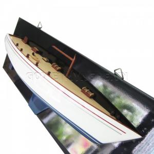 Mô Hình Thuyền Gỗ Tranh Treo Tường 50cm