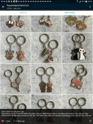 Móc khóa cặp, giá sỉ 16k/cặp