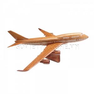 Mô hình máy bay gỗ Boeing B747 (Size Nhỏ)-SKU-