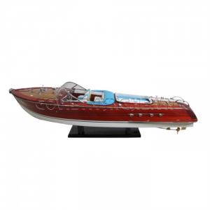 Tàu Mô Hình Riva Aquarama Sơn/White-Blue Sofa 67cm