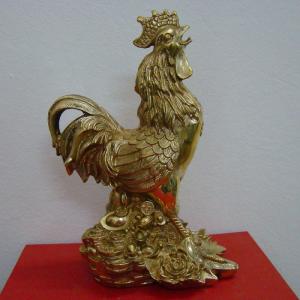 Tượng gà đứng tiền phong thủy cao 50cm