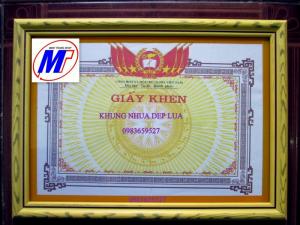 Bán khung giấy khen nhựa giả gỗ khung
