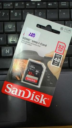 Thẻ nhớ máy ảnh Sandisk 32GB chính hãng