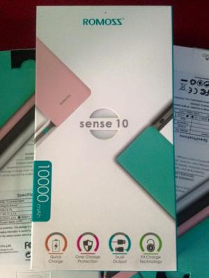 Pin Dự Phòng Romoss Sense 10 Polymer 10.000mah Chính Hãng
