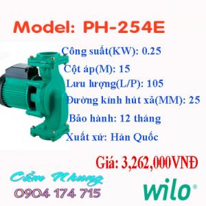 Chuyên cung cấp máy bơm nước nóng Wilo PH-254E 0.25KW