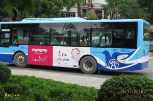 Quảng cáo trên xe bus Hà Nội và HCMC