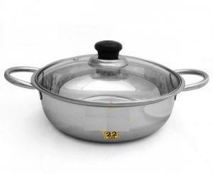Nồi lẩu nắp kiếng quai tròn:
Nồi 20cm: 73.500 VNĐ
Nồi 22cm: 81.000 VNĐ
Nồi 24cm: 88.000 VNĐ
Nồi 26cm: 102.000 VNĐ
Nồi 28cm: 118.000 VNĐ