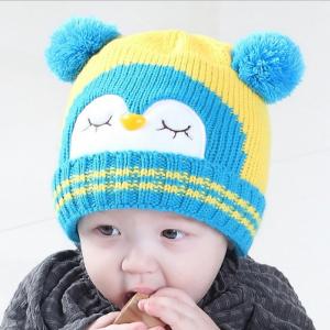 Nón len cho Bé hình chim cú mèo có lỗ tai bông tại Cycybon