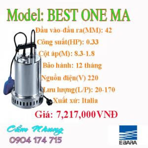 Bơm chìm nước thải thân bằng inox 304 Ebara BEST ONE MA 0.33HP