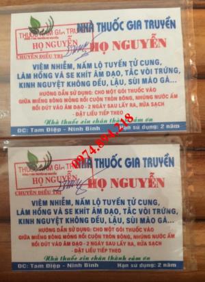 Chữa Viêm Nhiễm, Nấm Lộ Tử Cung, Làm Hồng Se Khít Âm Đạo, Tắc Vòi Trứng, Lậu, Sùi Mào Gà....
