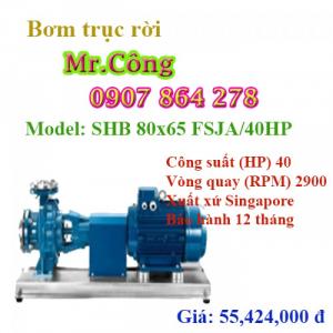 Máy bơm nước ly tâm trục rời động cơ SHAKTI SHB 80 x 65 FSJA 40HP 40HP