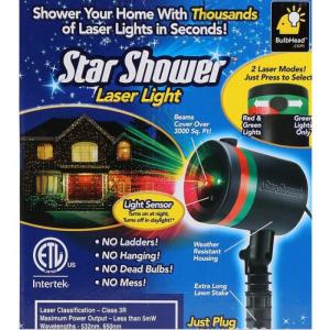 Đèn Chiếu Trang Trí Noen Tết LASER MINI STAR SHOWER NX2089.