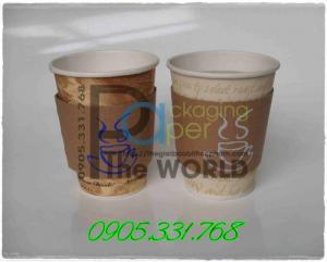 Tay quai ly giấy - tay quai nóng lạnh - Coffee Cup Sleeve / Jacket / Clutch for 10-20 oz