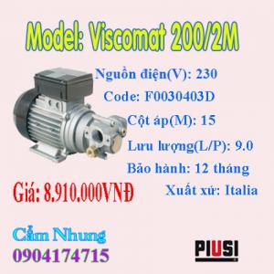 Chuyên phân máy bơm dầu bằng điện PIUSI Viscomat 200/2M chuyên dụng