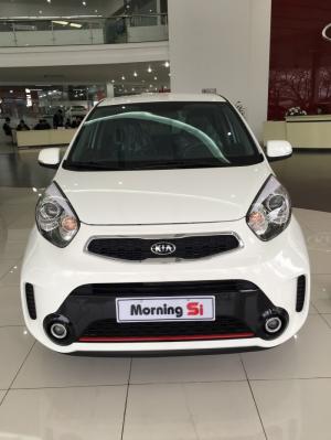Bán Kia Morning Si 2017,số tự đông , màu trắng, trả góp 80%, sẵn xe giao ngay