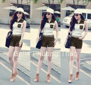 Set quần short Bella cao cấp