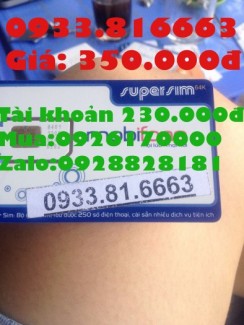 Sim số đẹp tài khoản 230.000 đ