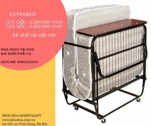 Giường Extra Bed hay còn gọi là giường xếp hoặc giường gấp di động , chuyên dùng cho khách sạn, văn phòng