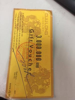 VOucher giảm giá trang sức 3000000