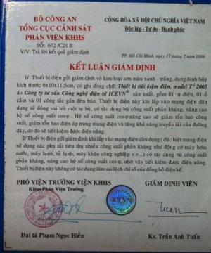 Tụ bù tiết kiệm điện ICEVN Thế Hệ III giá 420.000 (miễn phí ship COD)