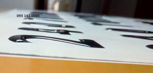 Sticker epoxy , logo đổ keo nổi
