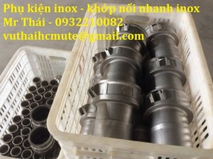 Khớp nối nhanh inox xăng dầu, khớp nối nhanh inox kiểu D