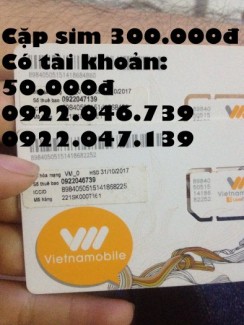 sim cặp đẹp giá rẻ VietNamobile