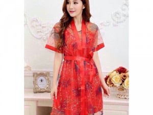 Đầm ngủ kèm áo khóac siêu quyến rũ