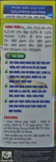 Phân bón sinh học công nghệ nano goldtech g05- chuyên cho cây lúa