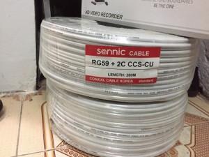 Cáp Đồng Trục Sannic Rg59 + 2C Ccs-Cu