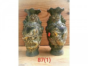 Lọ Long Phượng bằng đồng giả cổ