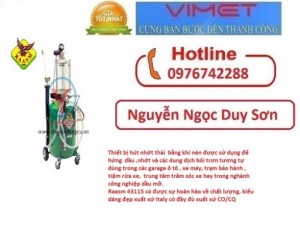 Thiết bị hút nhớt thải bằng khí nén 115 lít Raasm 43115