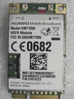 Card wwan 3gb huwei EM820W, Card tăng tốc bộ nhớ 2gb cho t400 t500...