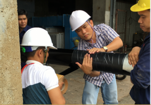 bọc ống chống ăn mòn cho đường ống kim loại chữa cháy chôn ngầm