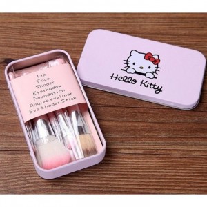 Bộ Cọ Trang Điểm 7 Cây HELLO KITTY Mini Brush Kit tiện dụng