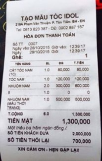 Phần mềm quản lý thu chi tính tiền tại Đồng Nai
