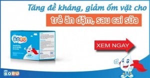 BOBU tăng đề kháng cho trẻ sau ăn dăm