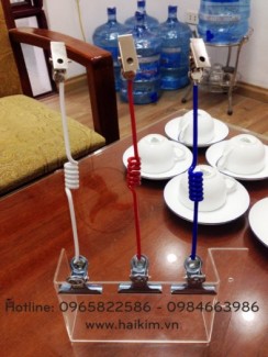 Wobbler lò xo bọc nhựa 2 đầu kẹp