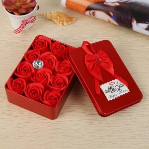Quà Tặng 20/11 - Hoa Hồng Sáp 12 Bông Hộp Chữ Nhật Xinh Xắn - Quà tặng cho một nửa Thế Giới - MSN1830386