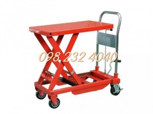 Xe nâng bàn 350 kg - khung sườn dày gấp đôi loại bình thường