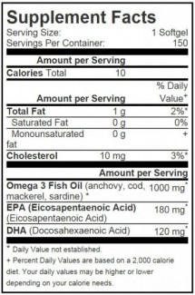 Dầu Cá Omega 3 - 150 Viên 100% Của Mỹ