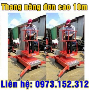 Xe nâng người cao 10m, nâng 125 kg, sẵn hàng, giá rẻ