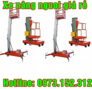 Xe nâng người cao 10m, nâng 125 kg, sẵn hàng, giá rẻ