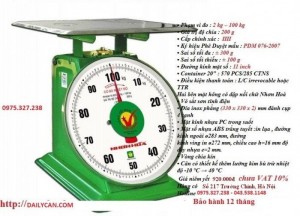 Cân đồng hồ nhơn hòa, cân nhơn hòa 100kg, cân sức khỏe nhơn hòa