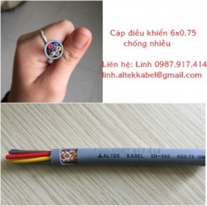 Dây Cáp Điều Khiển 6x0.75 có lưới - Hàng có sẵn