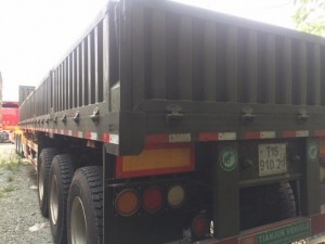 Sơmi Rơmooc Thùng Lửng 40 Ft 3 Trục 12.4m thành cao 66 cm tải trọng cao
