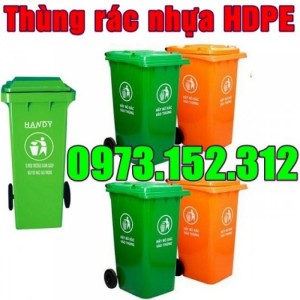 Bán giá rẻ thùng rác nhựa HDPE 120, 240 lít, giá tốt