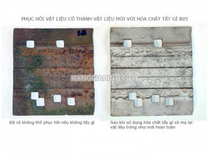 Hóa chất tẩy gỉ sắt thép B05 giá rẻ tại Hà Nội